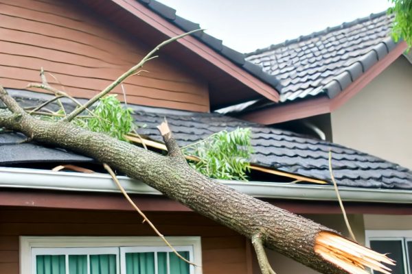 Tree on a roof
